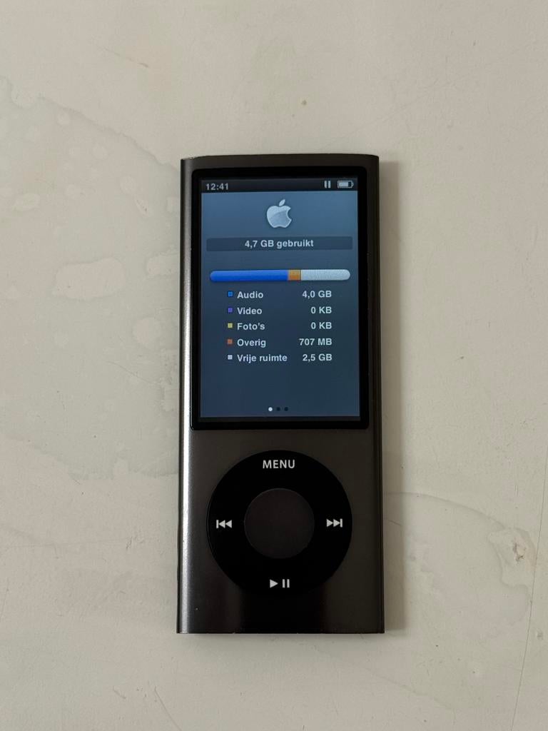 iPod nano 8GB met camera - Grijs, Apple, Zwart, Ophalen of Verzenden, Apple