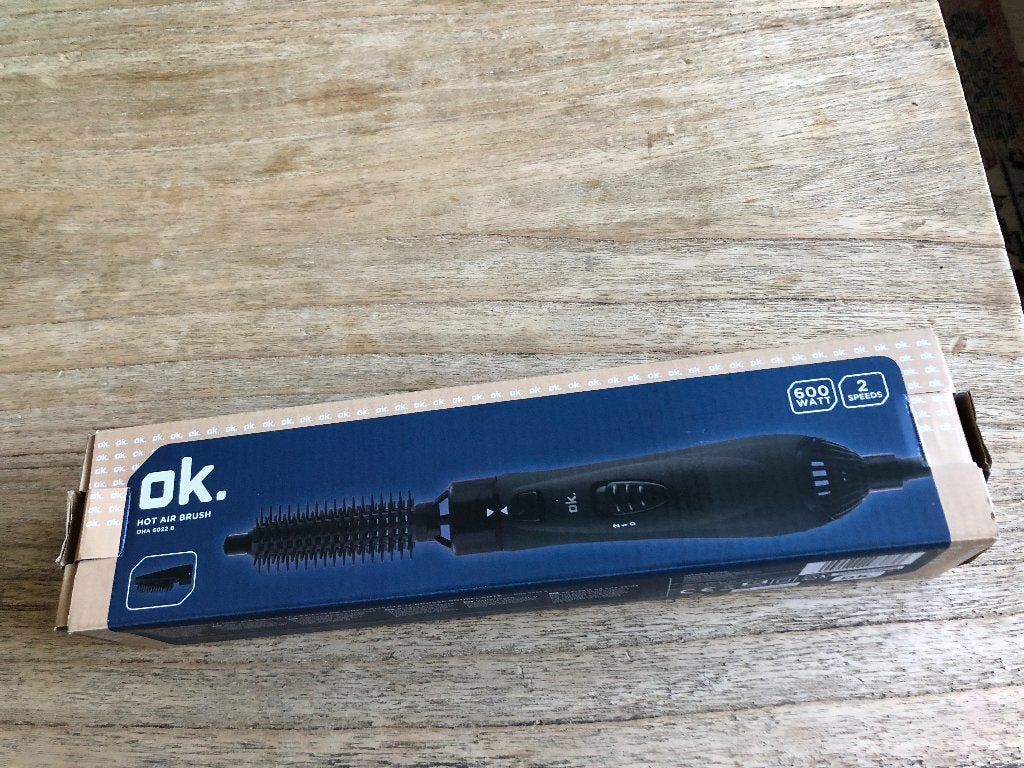 OK. Heteluchtborstel 600W - Nieuw in doos, Ophalen, Nieuw, Föhn of Haardroger