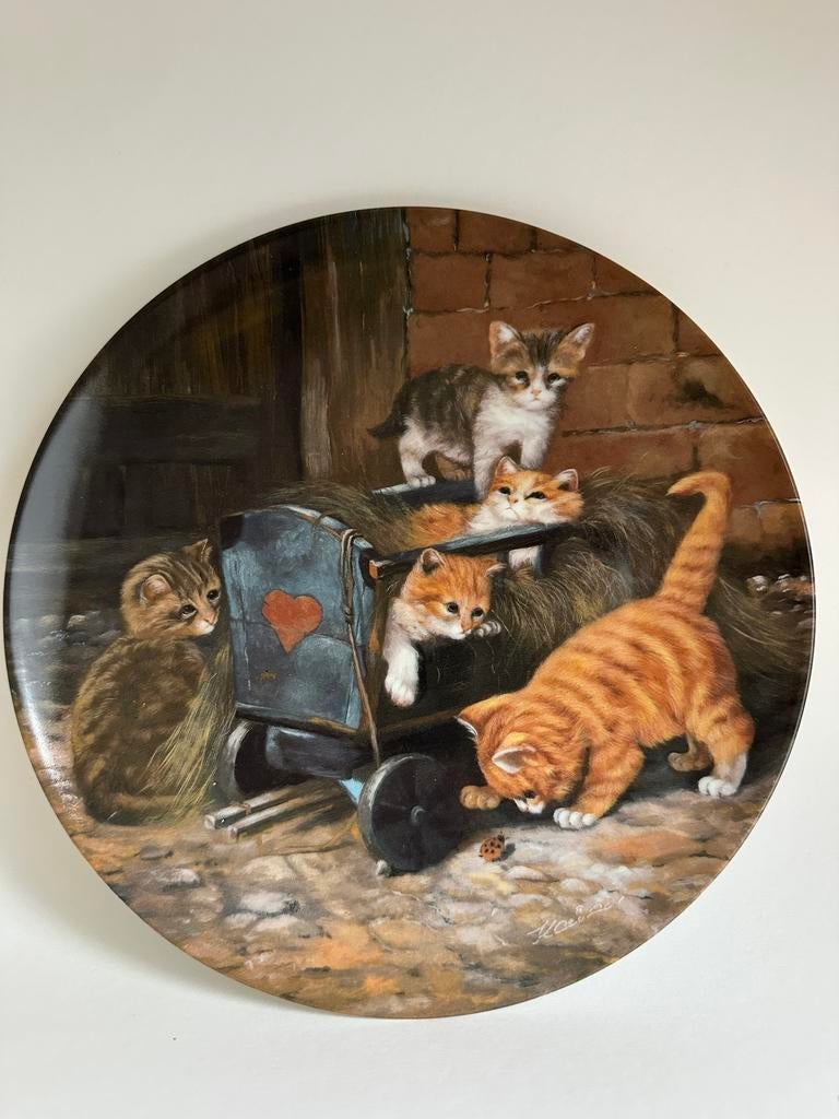 Seitzmann Weiden bord met katten, Ophalen of Verzenden, Zo goed als nieuw, Dier