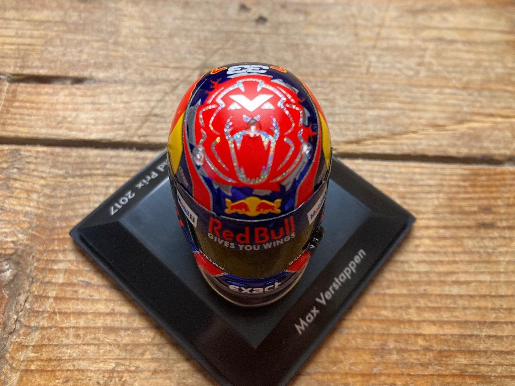 ✅ Max Verstappen 1:8 Helm Red Bull RB13 Singapore GP 2017, Verzamelen, Automerken, Motoren en Formule 1, Ophalen of Verzenden
