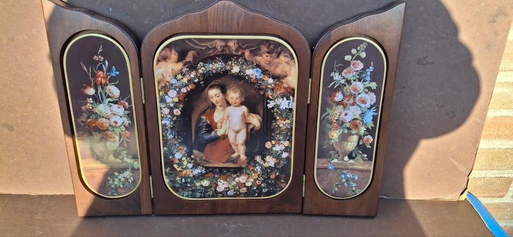 Drieluik, Antiek en Kunst, Antiek | Porselein, Ophalen of Verzenden