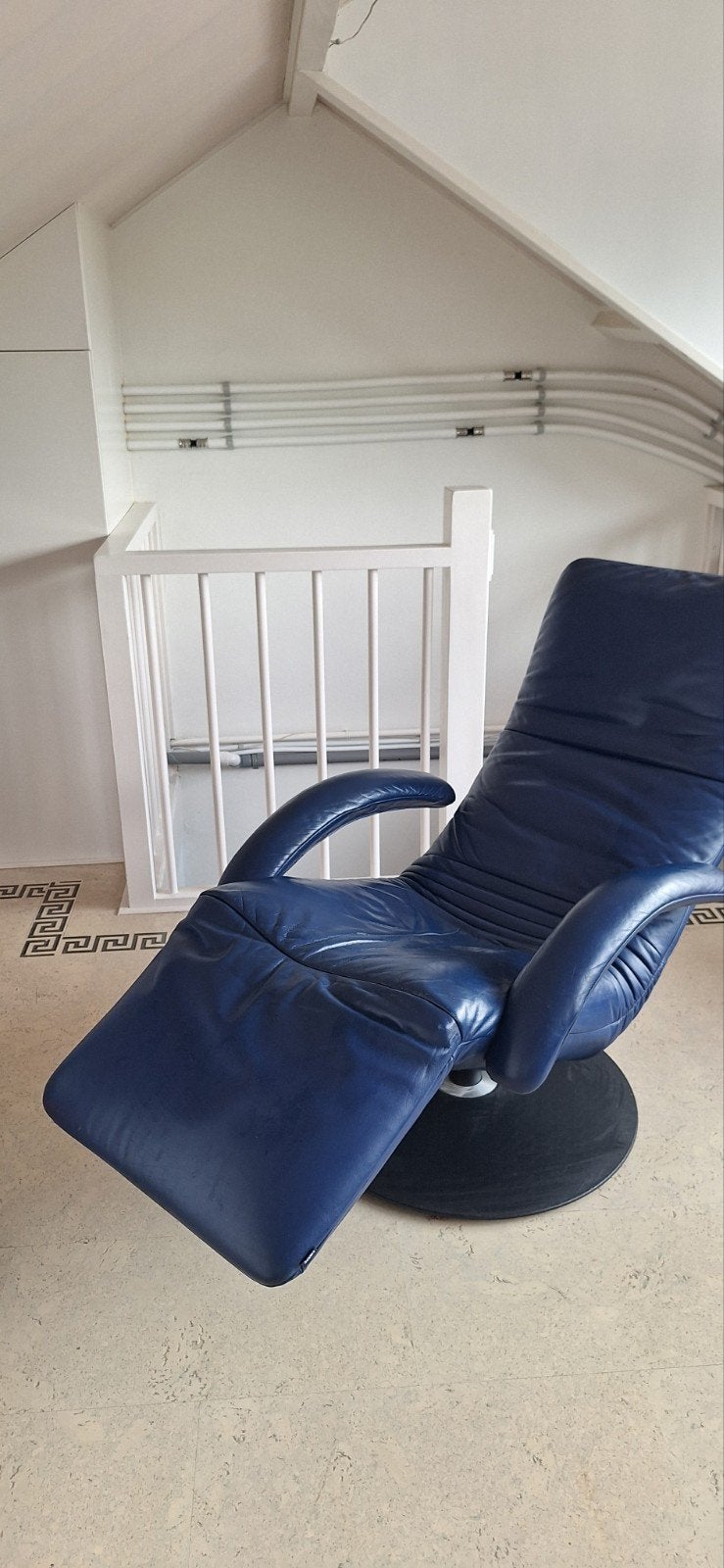 Vintage Jori Yoga Fauteuil Blauw - Optimaal Zitcomfort, Huis en Inrichting, Ophalen, Gebruikt, 75 tot 100 cm, 75 tot 100 cm