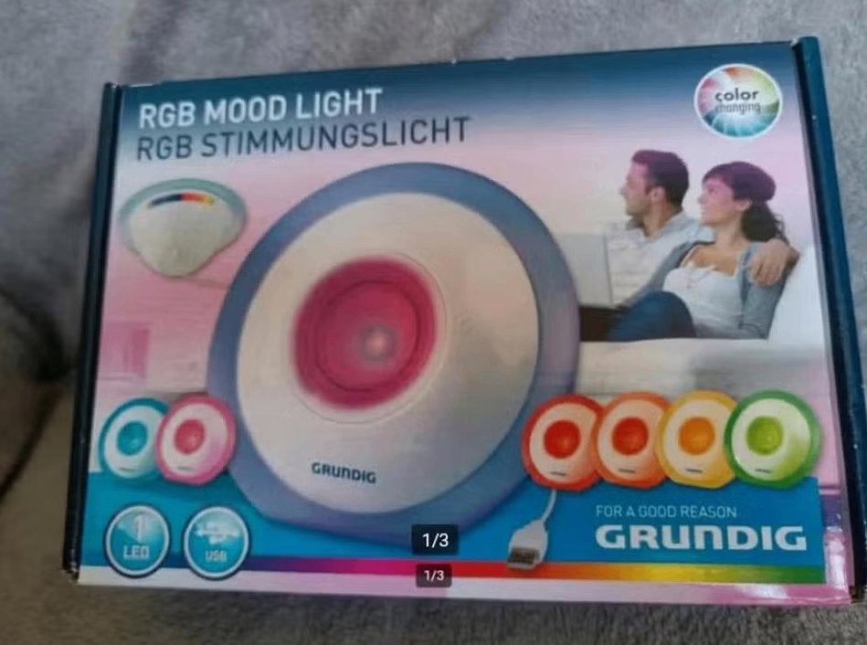Grundig meerkleuren Rgb mood light lamp usb, Gebruikt, Ophalen of Verzenden, Minder dan 100 cm