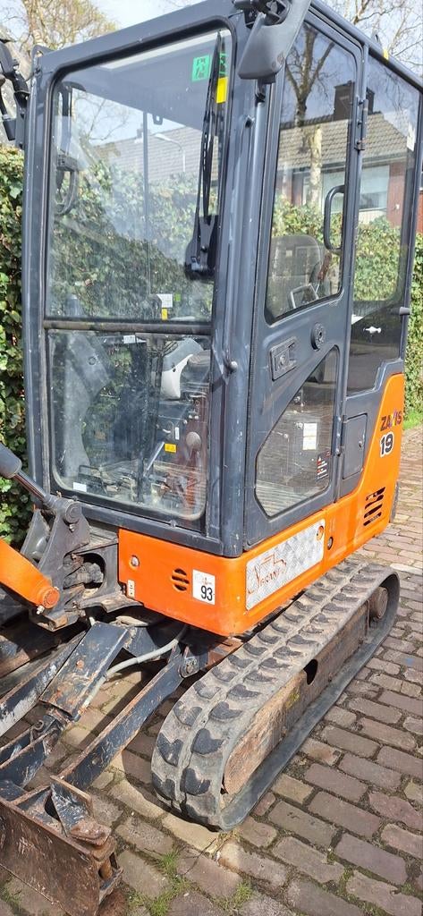 Hitachi ZX 19 minigraver, Ophalen, Graafmachine