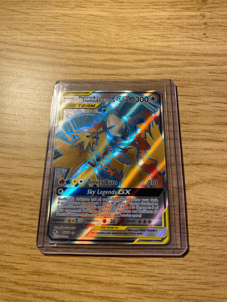 Moltres&Zapdos&Articuno Tag Team GX, Hidden Fates, Verzenden, Zo goed als nieuw