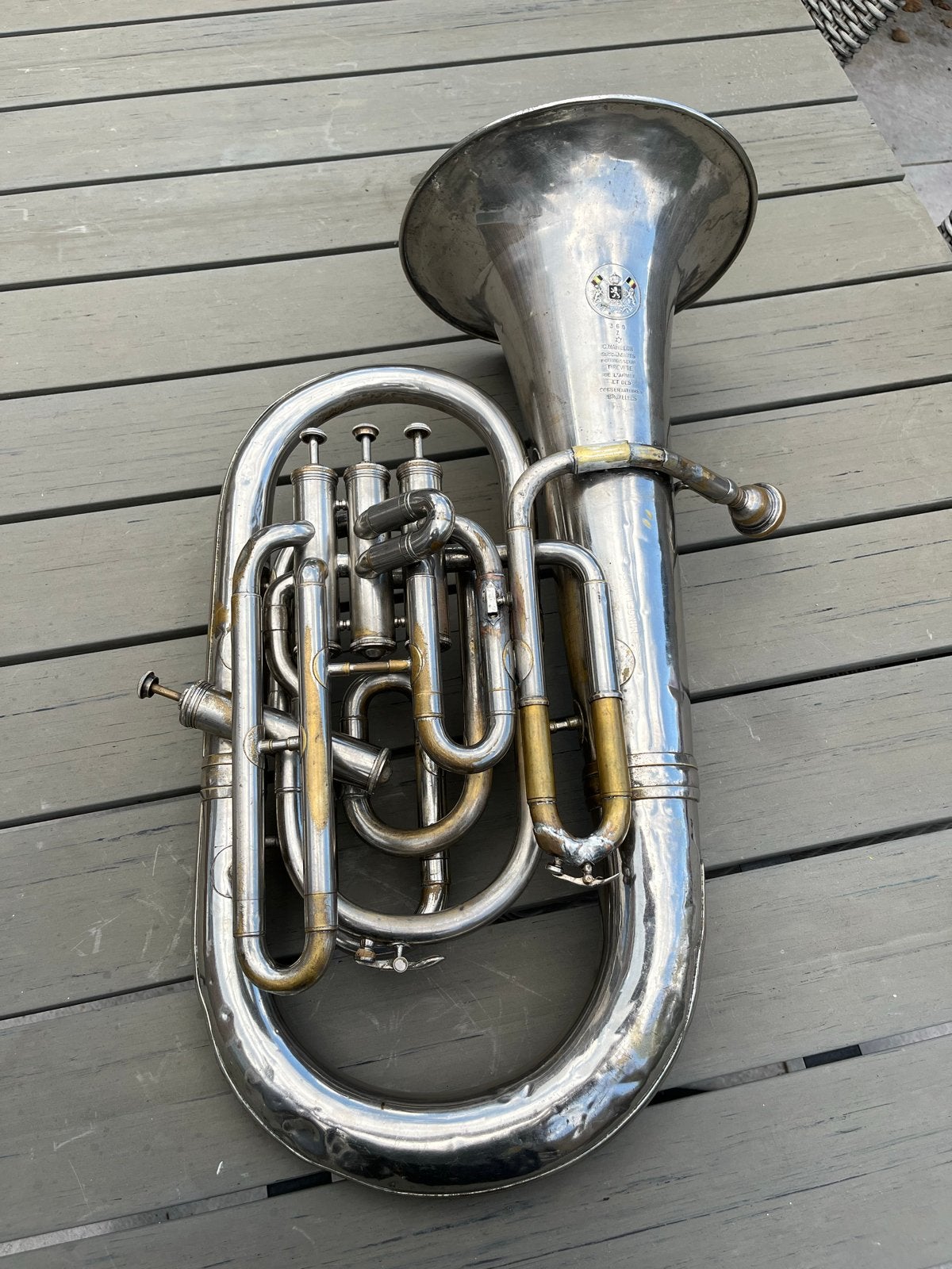Marillion Brevette 360Z Euphonium met Kwartventiel, Ophalen of Verzenden, Gebruikt, Koperblazer