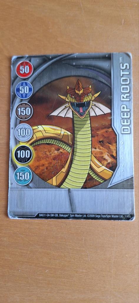 "Deep Roots" Silver Gate Card uit de Bakugan Battle Brawlers, Hobby en Vrije tijd, Verzamelkaartspellen | Overige, Ophalen of Verzenden