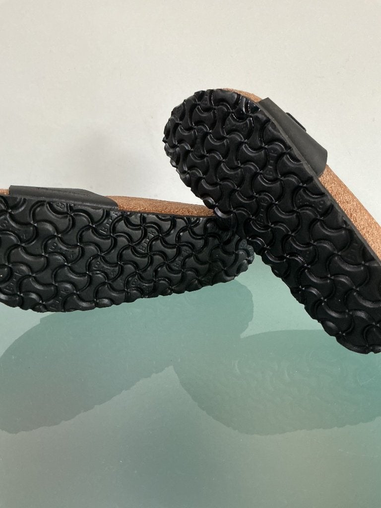 Birkenstock 38 zwart | Madrid slipper | Gratis verzenden, Slippers, Verzenden, Zwart, Zo goed als nieuw