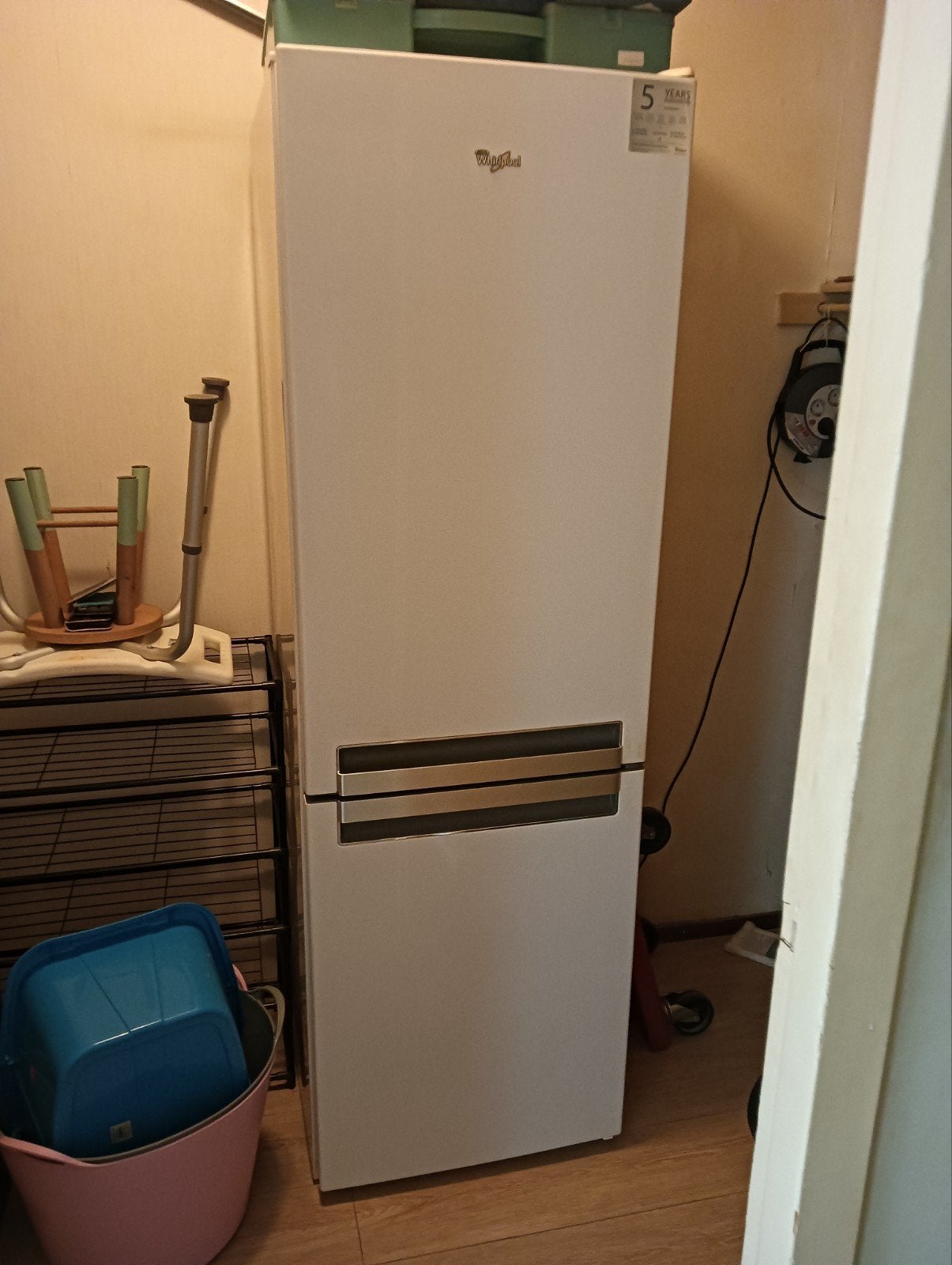 Whirlpool Combinatie Koelkast met Vriezer, Ophalen, Zo goed als nieuw, Met vriesvak