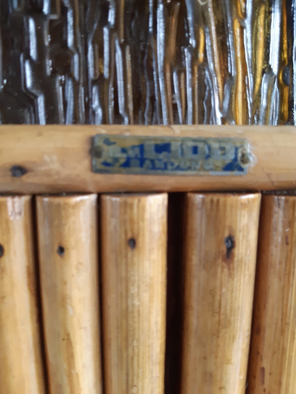 Retro vintage jaren ‘50 bamboe kastje Firma NV Lido Bandung., Ophalen