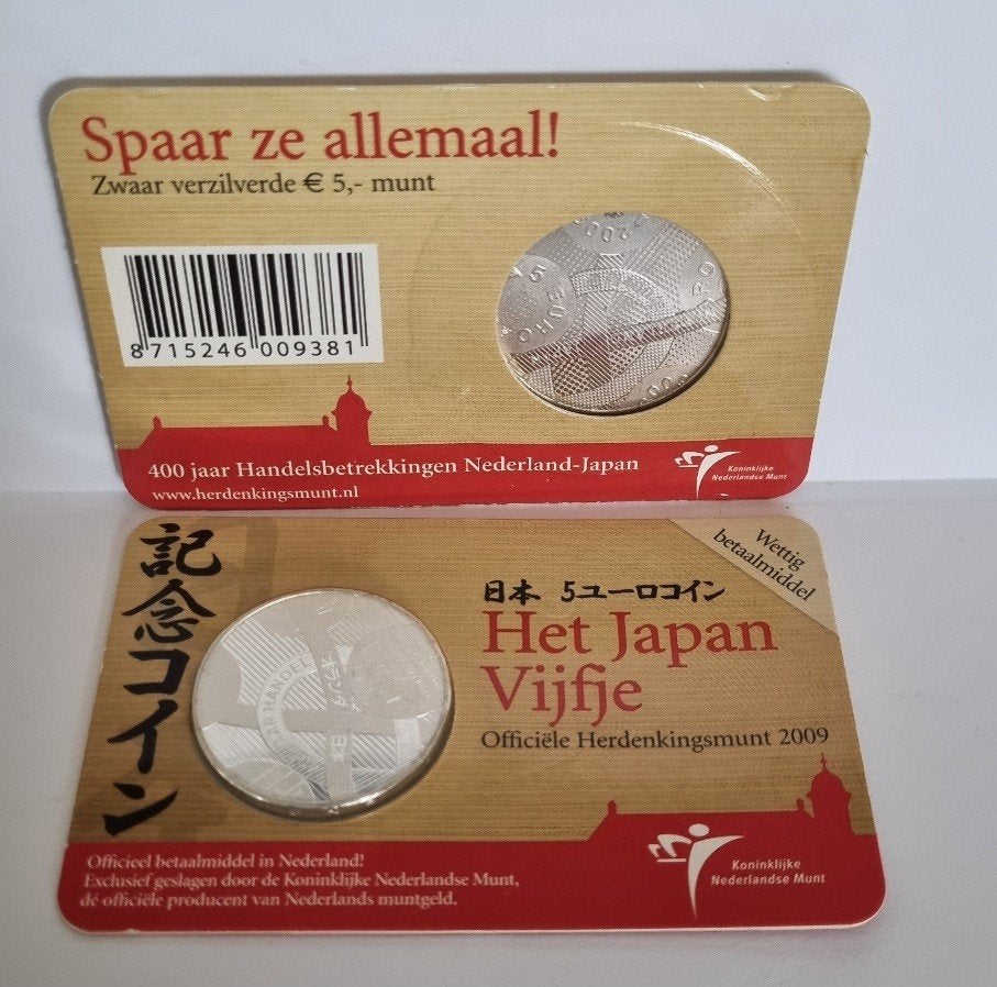 5 Euro coincard 2009 - Het Japan Vijfje - UNC, Postzegels en Munten, Munten | Nederland, Ophalen of Verzenden, Koningin Beatrix
