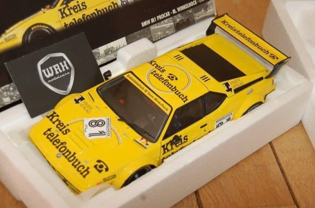 1:18 BMW M1 PROCAR #81 KREIS TELEFONBUCH Minichamps WRH, Verzenden, Zo goed als nieuw, Auto, MiniChamps