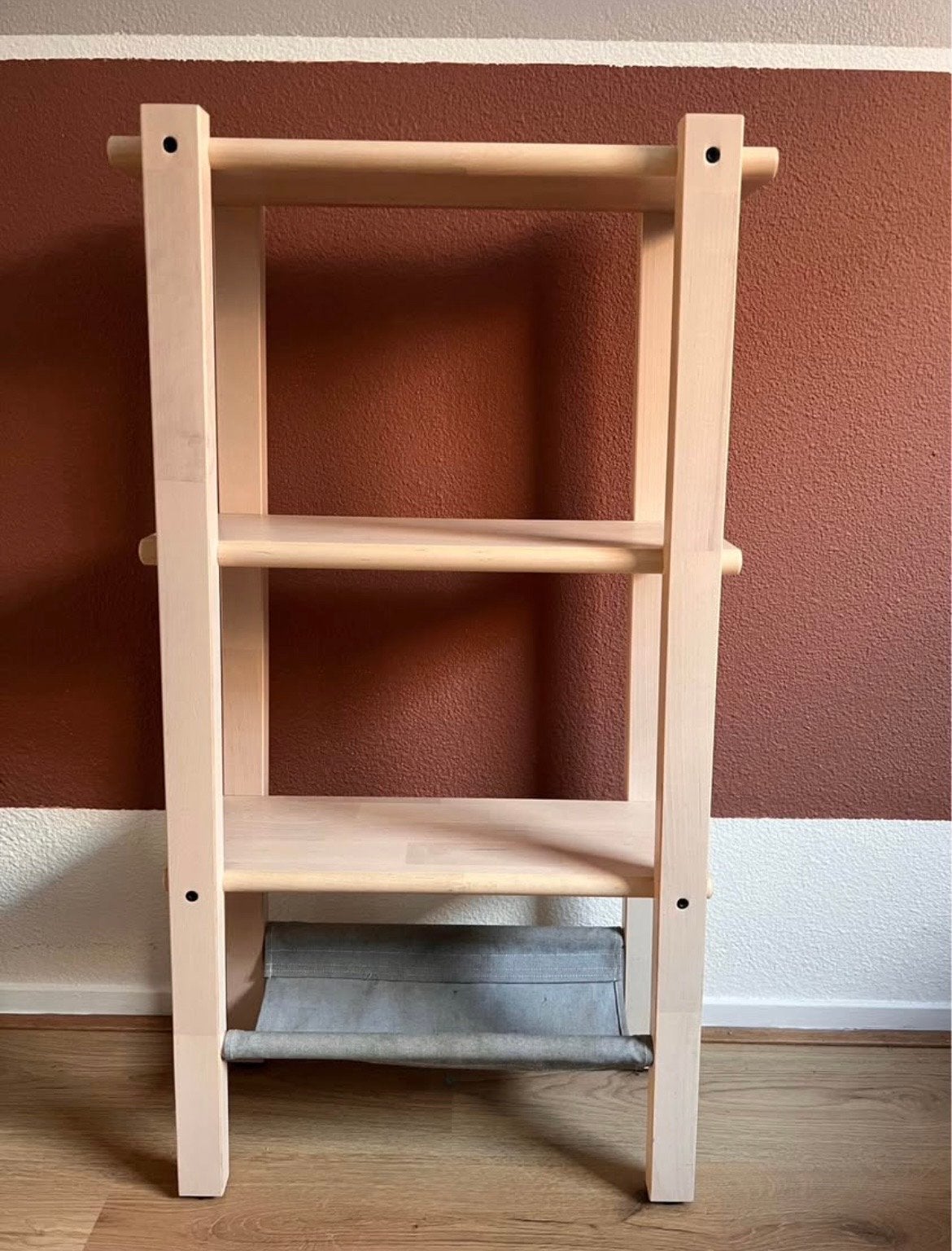 Houten boekenrek / opbergrek met 3 planken, Ophalen, Gebruikt