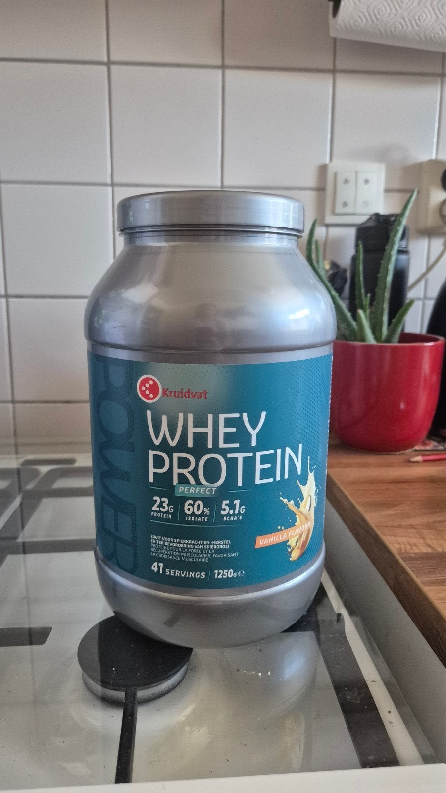 Kruidvat Whey Proteïne Perfect Vanille 1250g - Nieuw, Sport en Fitness, Ophalen of Verzenden, Nieuw, Poeder of Drank