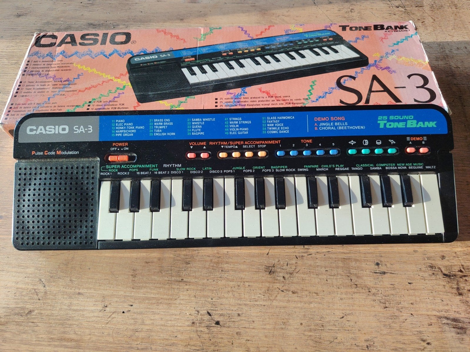 Casio SA-3 ToneBank Keyboard, Ophalen, Zo goed als nieuw, Overige aantallen, Casio