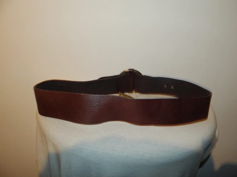 Fred de la Bretoniere nieuwe bruine leren riem breedt model, Fred de la Bretoniere, Verzenden, Echt leder, Tailleriem
