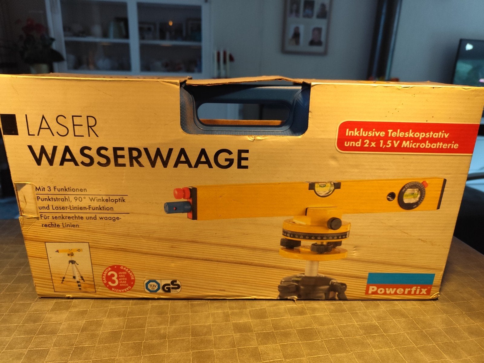 Nieuwe Laserwaterpas met Statief - Powerfix, Ophalen of Verzenden