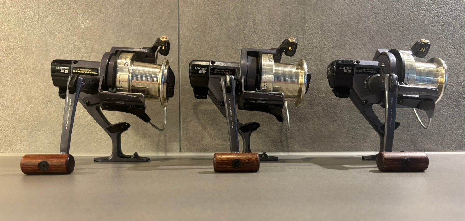 Daiwa Tournament-S 5000T 3 stuks oldskool, Ophalen of Verzenden, Gebruikt, Molen