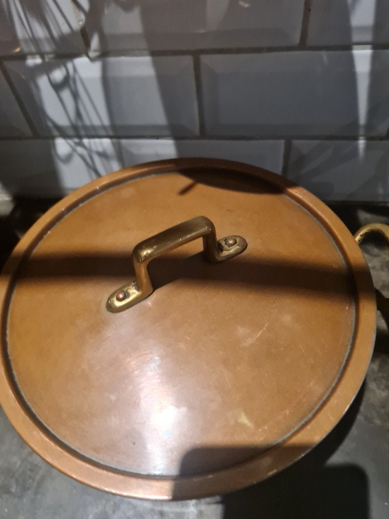Antieke koperen pan, Antiek en Kunst, Antiek | Keukenbenodigdheden, Ophalen of Verzenden