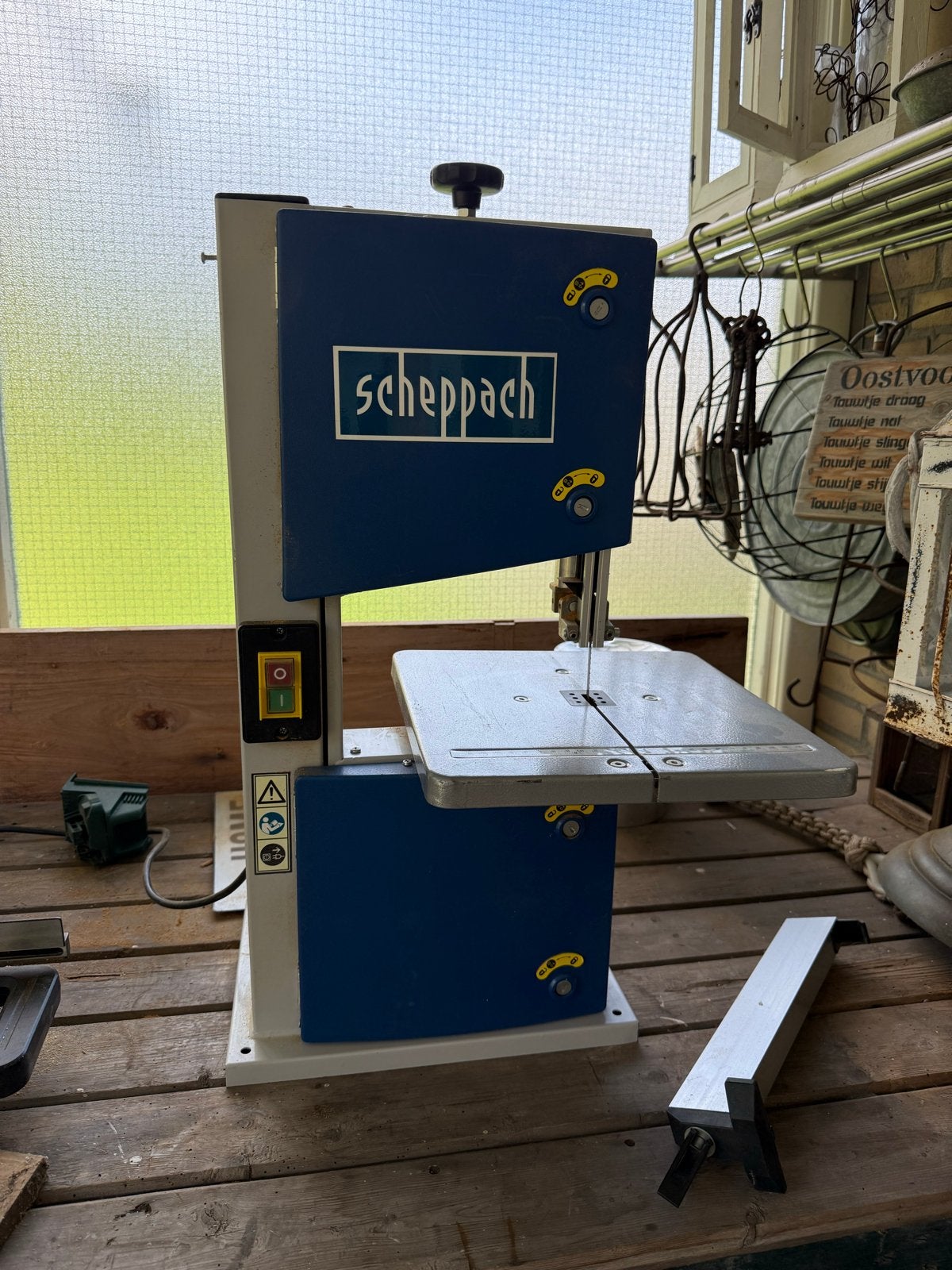 Scheppach lintzaag - Ideaal voor precisiewerk, Ophalen, Gebruikt, 70 mm of meer, 600 tot 1200 watt