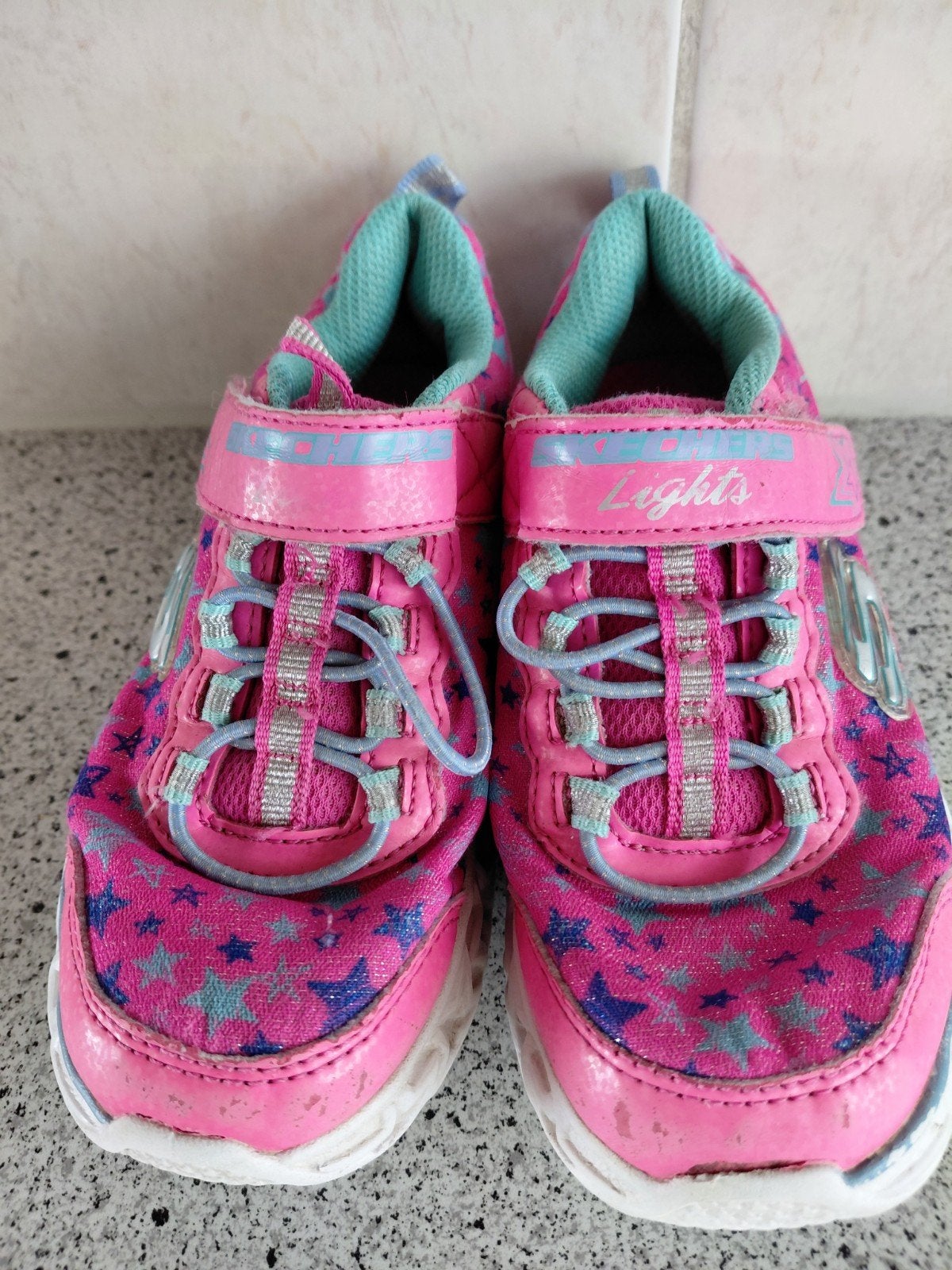 Vrolijk gekleurde Sketchers met lichtjes voor meisjes, Sketchers, Gebruikt, Meisje, Schoenen