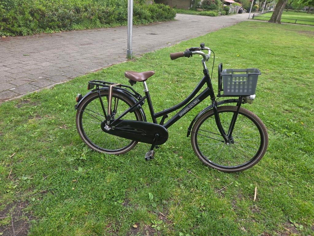 Sparta pick-up meisjesfiets op, Fietsen en Brommers, Fietsen | Meisjes, Ophalen of Verzenden, Gebruikt, 24 inch, Versnellingen