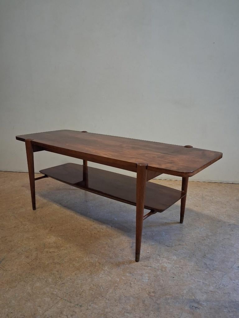 Vintage salontafel van Louis van Teeffelen, jaren 60, Ophalen, Gebruikt, 100 tot 150 cm, Minder dan 50 cm