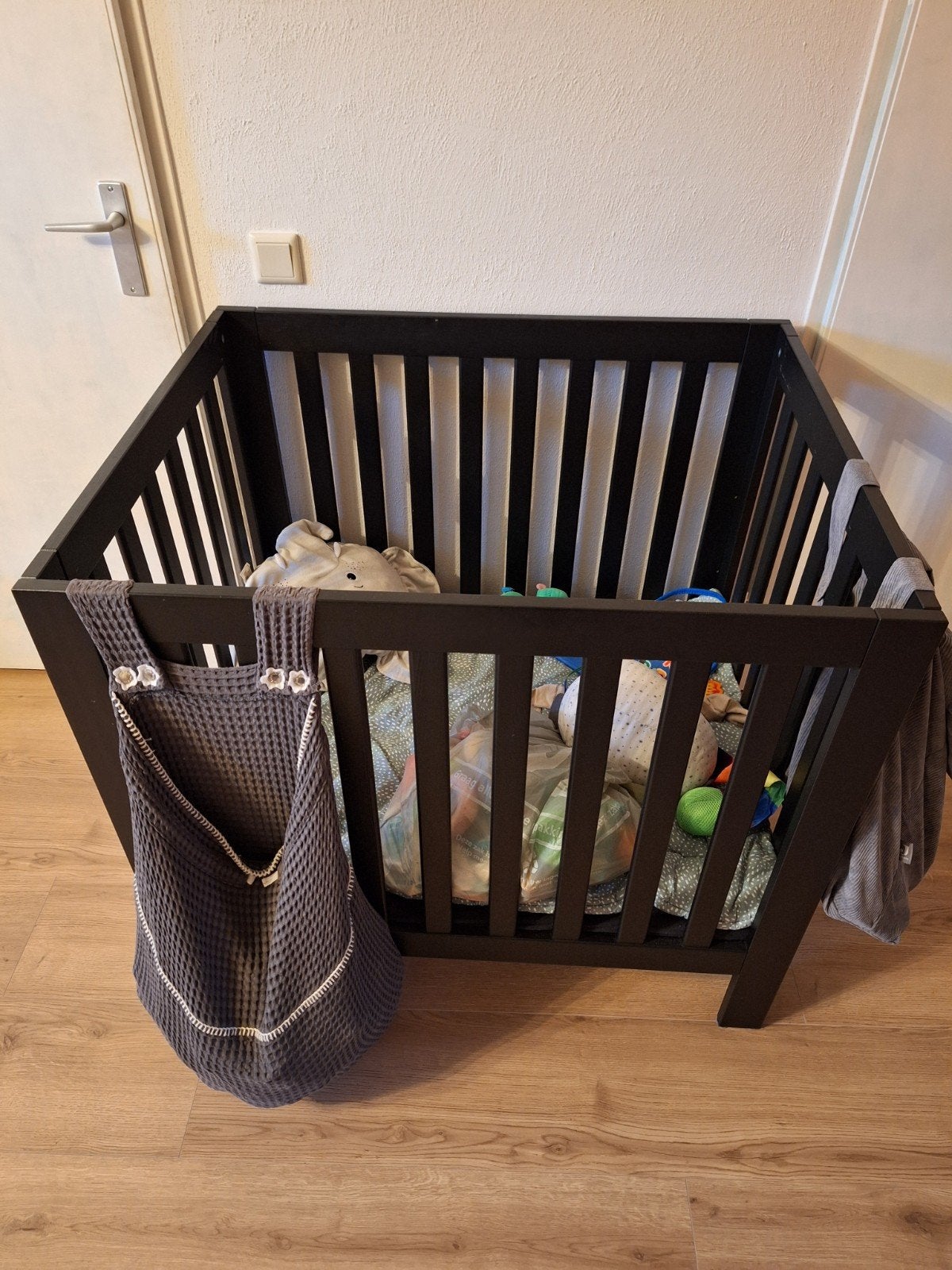 complete babybox met accessoires (zie beschrijving), Ophalen, Gebruikt, In hoogte verstelbaar