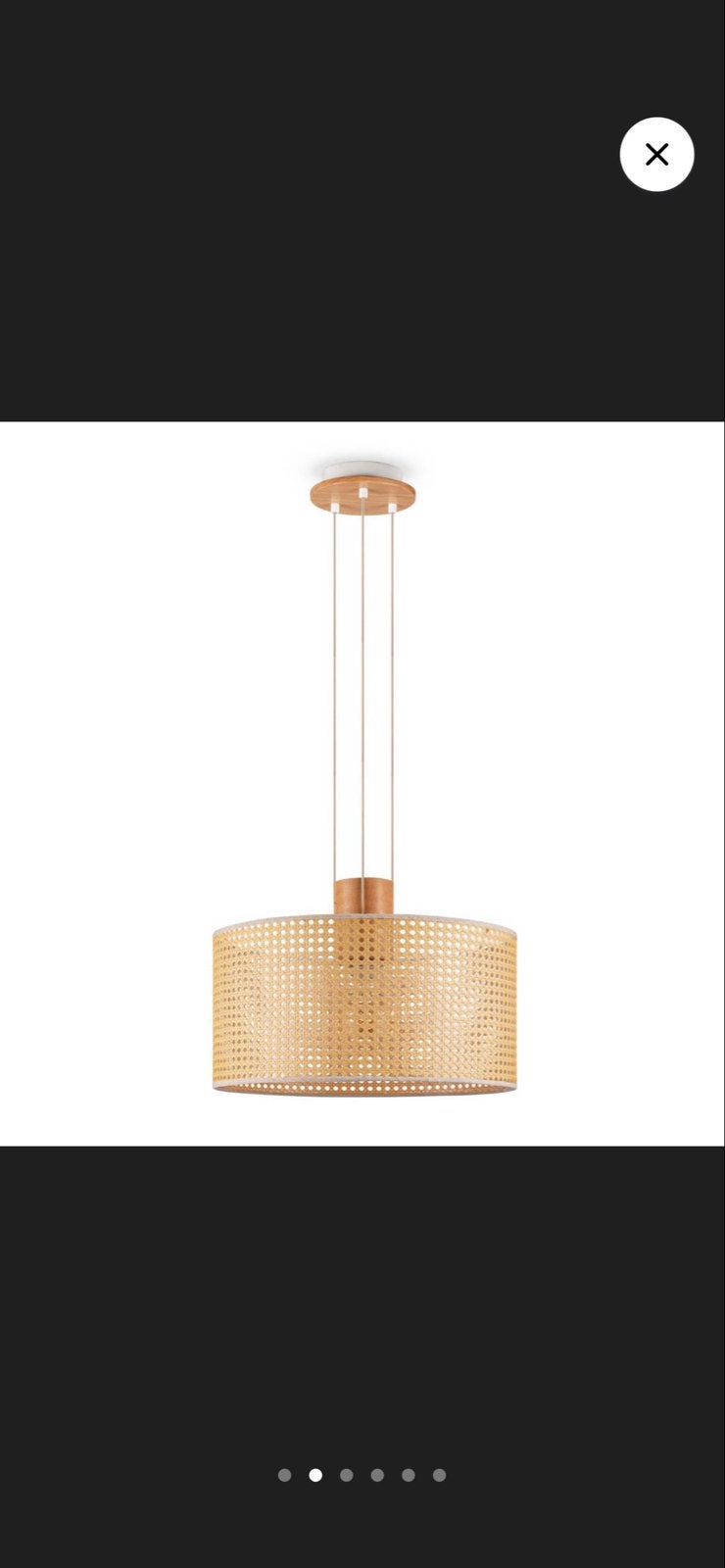 Studio LIVIT Eefke rotan hanglamp - Nieuw in verpakking, Ophalen, Nieuw, Natuurlijk materiaal, E27 (groot)