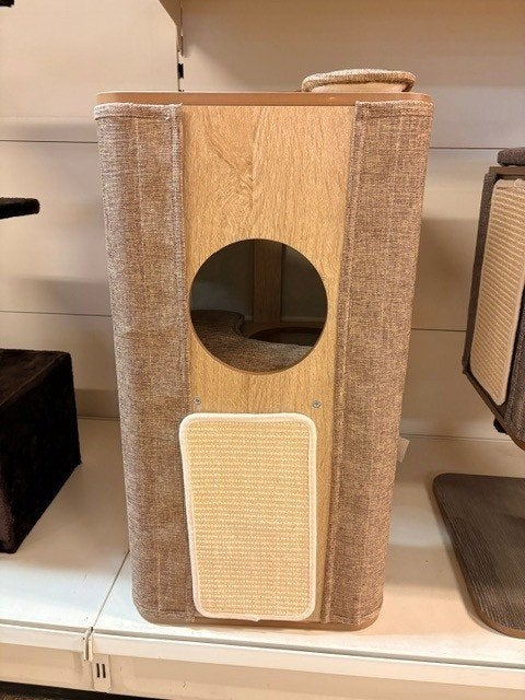 JV MOLLY Kattenmeubel Tower Grijs-38x38x73cm, Ophalen, Jack and vanilla, ., Nieuw