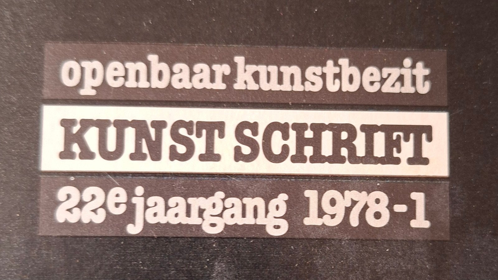 openbaar kunstbezit 1978  de bijlmer, Ophalen of Verzenden, Zo goed als nieuw