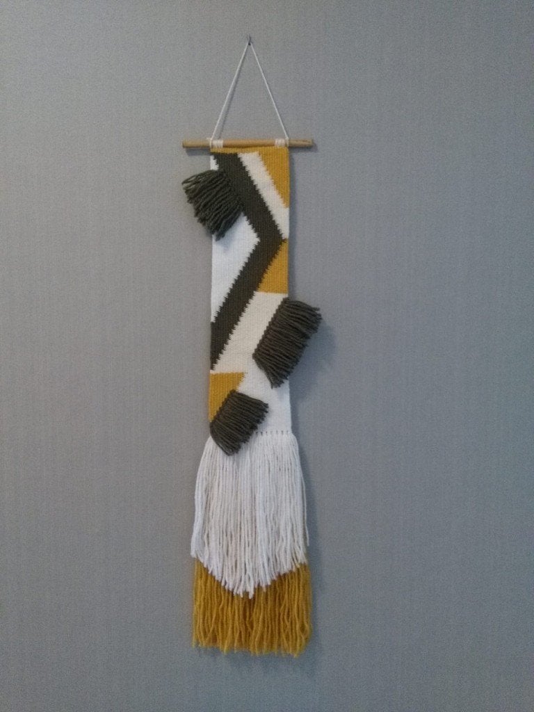 Wandkleed Geometrisch, Ophalen, 18 cm, Meerkleurig, Nieuw