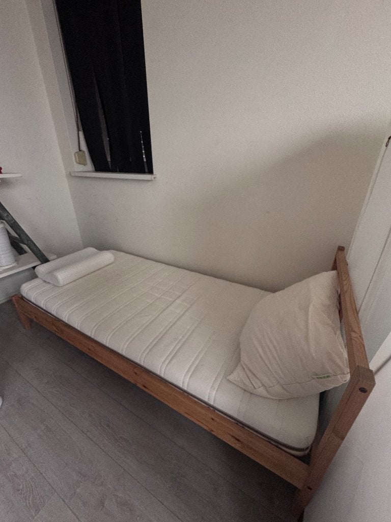 Eenpersoonsbed, Ophalen, Gebruikt, 90 cm, 200 cm