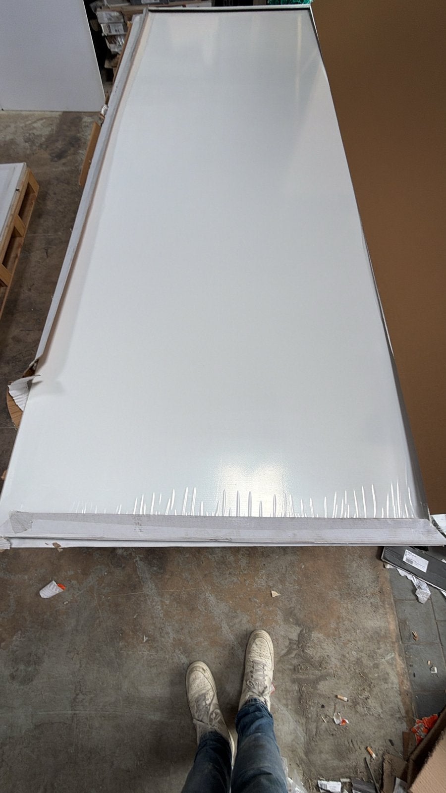 22x PVC Wandpaneel Wit Mat 90x260cm -, Ophalen, Overige materialen, Gebruikt, Minder dan 20 mm