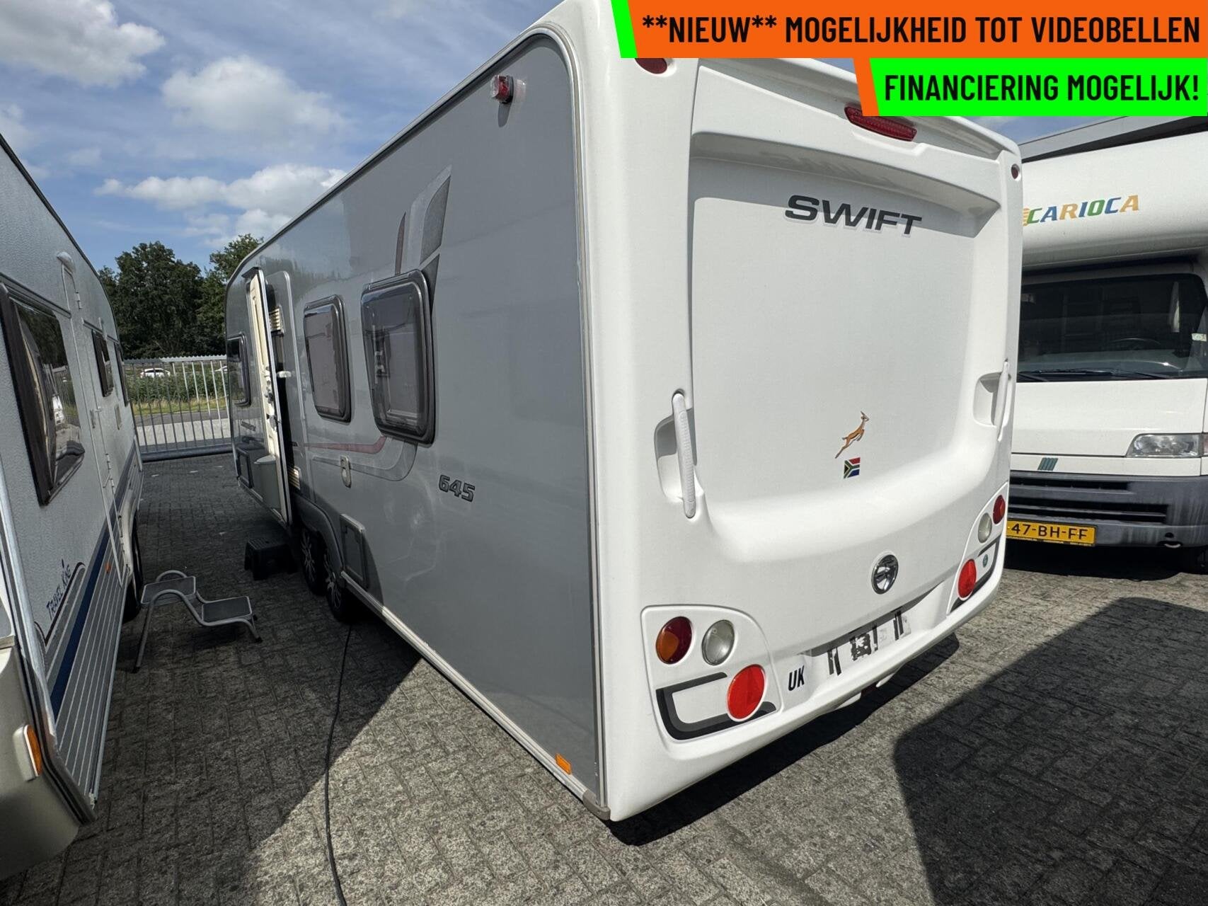 Swift Conqueror 645 ALDE KACHEL + DOUCHE + VOORTENT, Caravans en Kamperen, Bedrijf, Swift