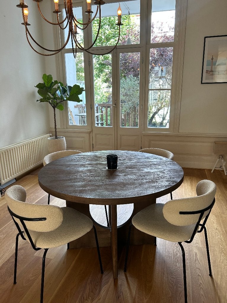 Eettafel 120CM - Mangohout, Ophalen, 50 tot 100 cm, 100 tot 150 cm, Nieuw