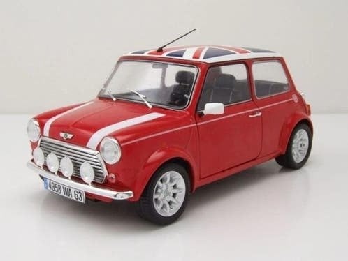 Mini Cooper Sport red & British Flag 1997 / Solido / 1:18, Solido, Solido, Rue de L' Ecusson 2, 56120 Josselin France, Nieuw