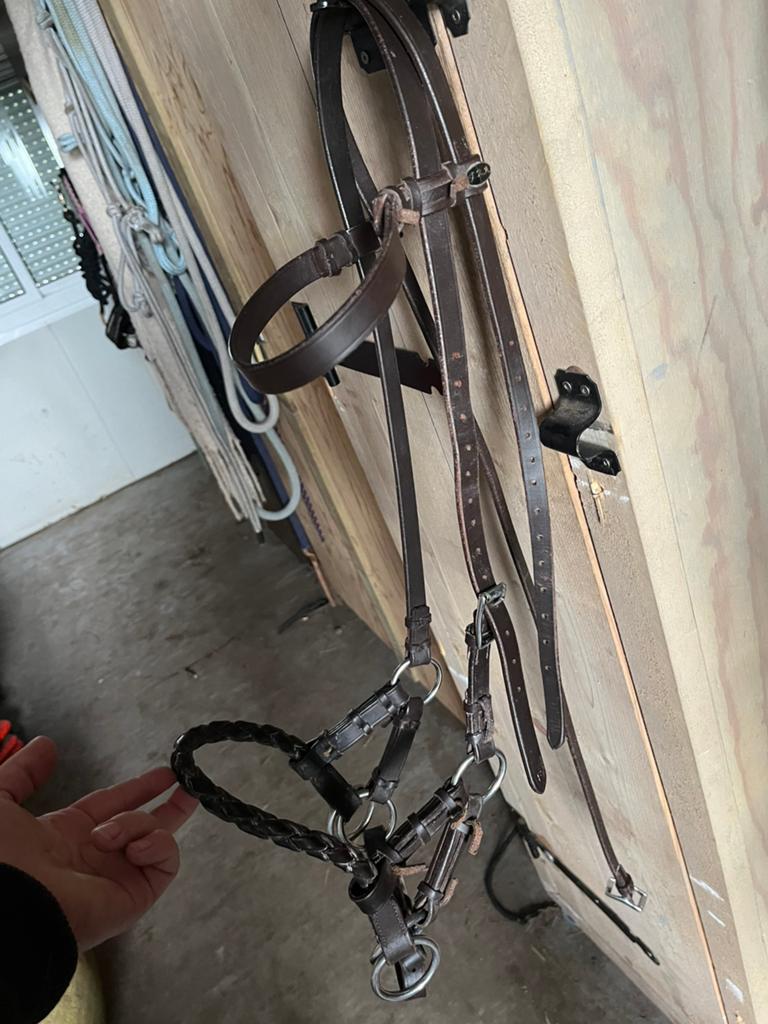 Bitloos FRA sidepull pariba hoofdstel full, Dieren en Toebehoren, Ophalen of Verzenden, Zo goed als nieuw, Recreatie