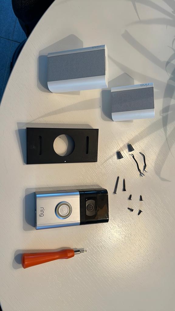 Ring deurbel camera, Ophalen of Verzenden, Bewegingsdetectiesensor, Gebruikt, Draadloos