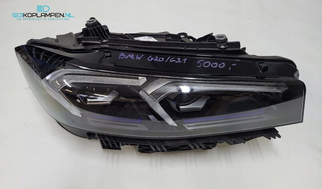BMW 3 G20 G21 LCI Facelift Full Led Black Koplamp rechts, Gebruikt, -, -, Ophalen of Verzenden