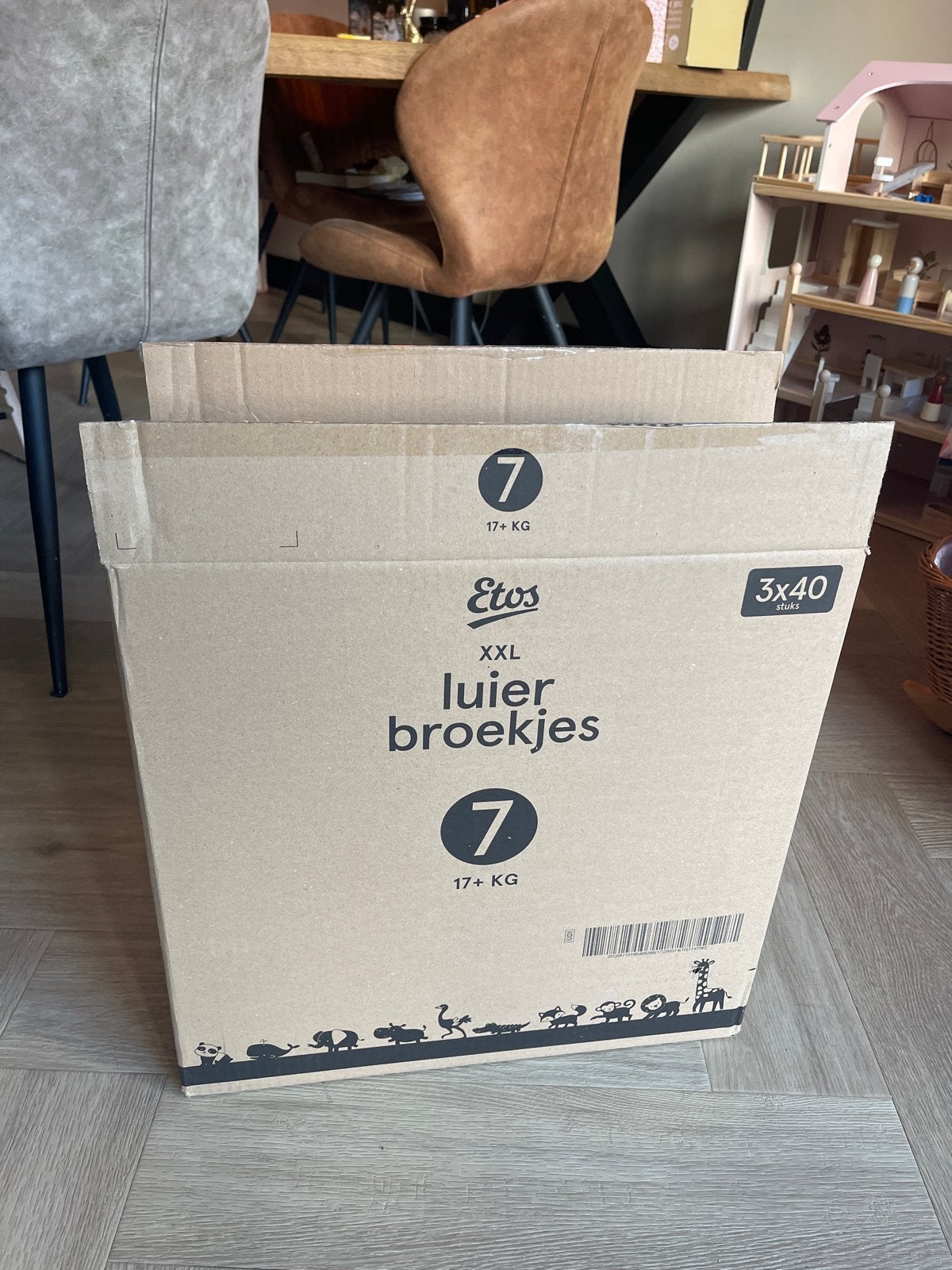 Etos luierbroekjes XXL maat 7 (17+ KG) - 3x40 stuks, Kinderen en Baby's, Ophalen, Nieuw