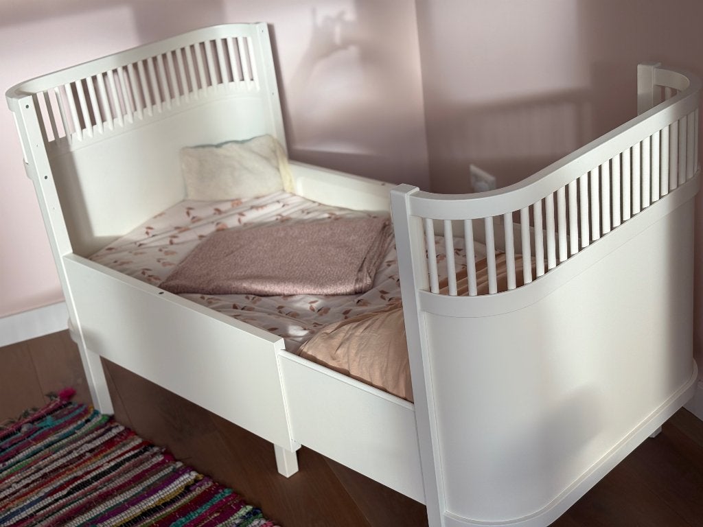 Sebra Kili | ledikant | meegroeibed | wit, Kinderen en Baby's, Ophalen, 70 tot 85 cm, Zo goed als nieuw, Minder dan 140 cm