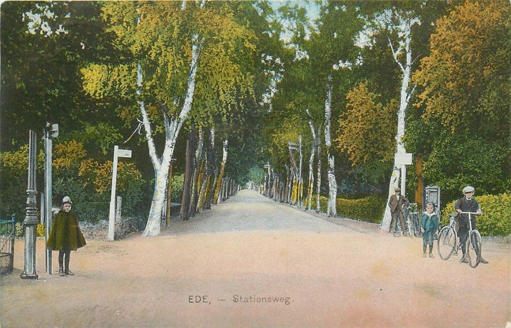701-139-027 Ede Stationsweg, Verzamelen, Ansichtkaarten | Nederland, Verzenden, Voor 1920, Gelderland