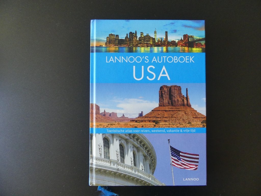 Lannoo's Autoboek USA - Toeristische Atlas, Ophalen of Verzenden, Zo goed als nieuw, Reisgids of -boek, Noord-Amerika