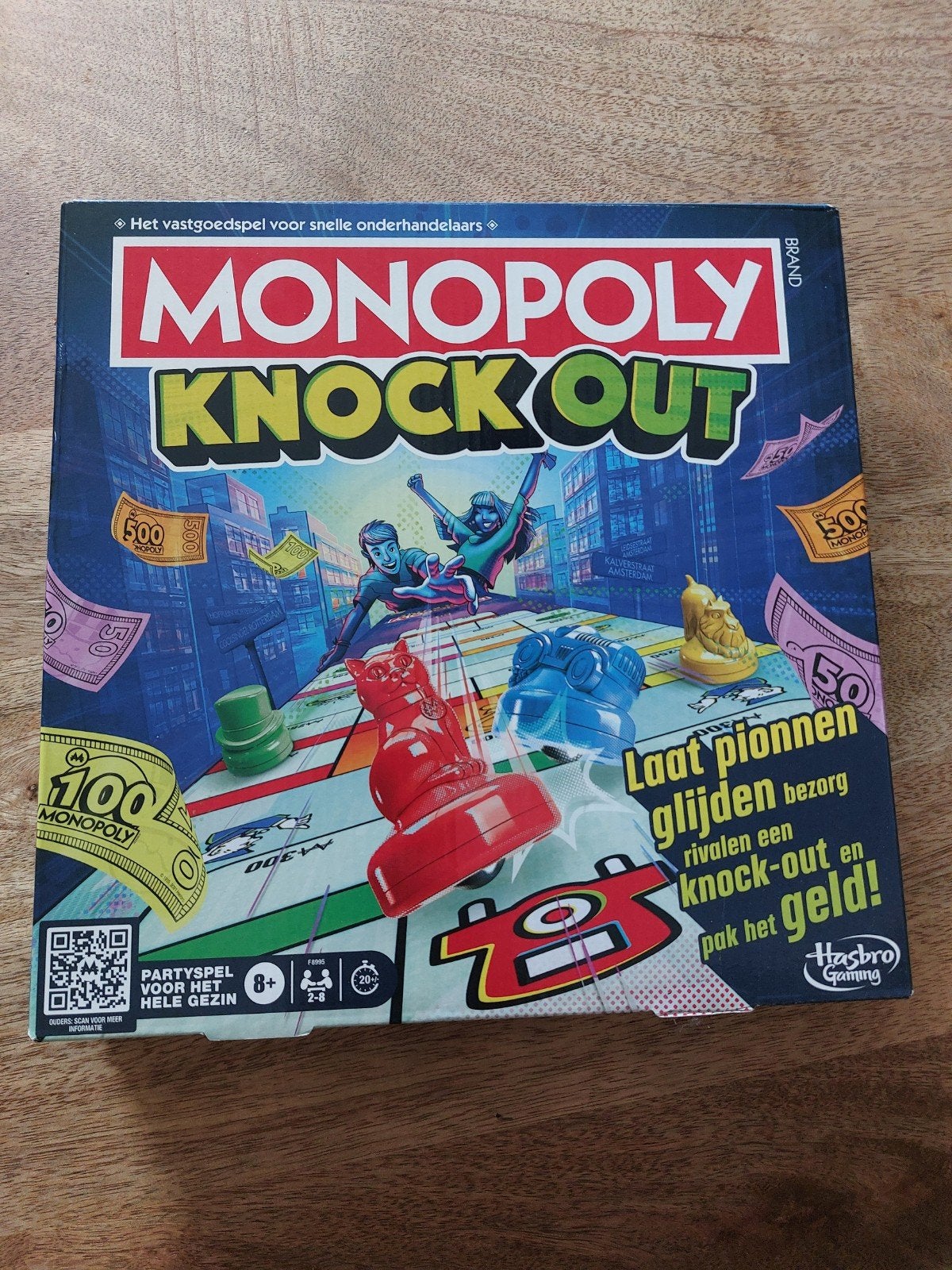 Monopoly Knockout, Hobby en Vrije tijd, Gezelschapsspellen | Bordspellen, Drie of vier spelers, Ophalen of Verzenden, Zo goed als nieuw