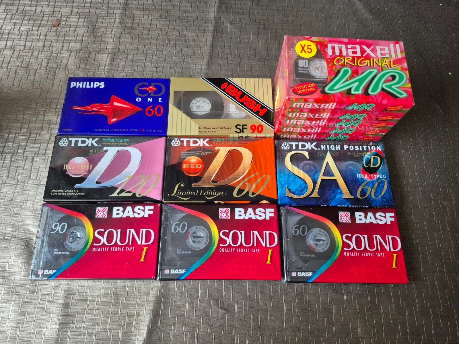 Gesealde cassettebandjes BASF, TDK, Philips, Bush, Maxell, Cd's en Dvd's, Cassettebandjes, 2 t/m 25 bandjes, Overige genres, Ophalen of Verzenden