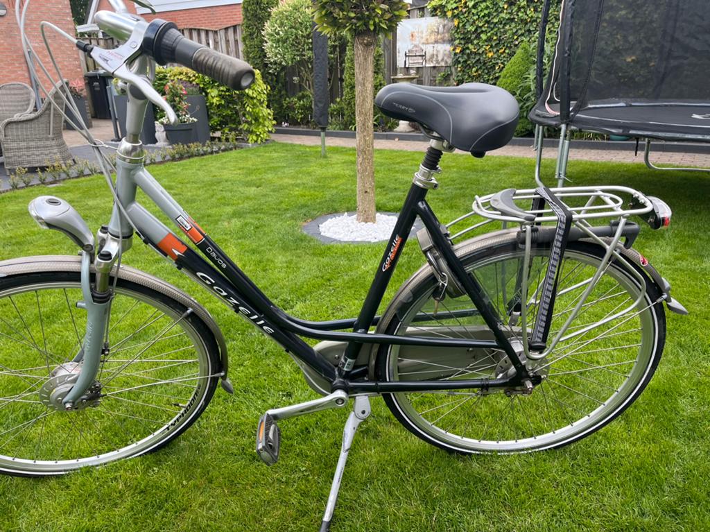 Gazelle fiets.  Model Davos, Gebruikt, Versnellingen, Gazelle, Trommelrem