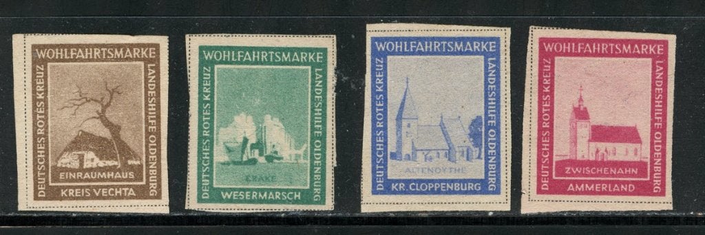 Lokal Oldenburg 1-4 I ongebruikt ongetand, Verzenden, Overige periodes, Postfris