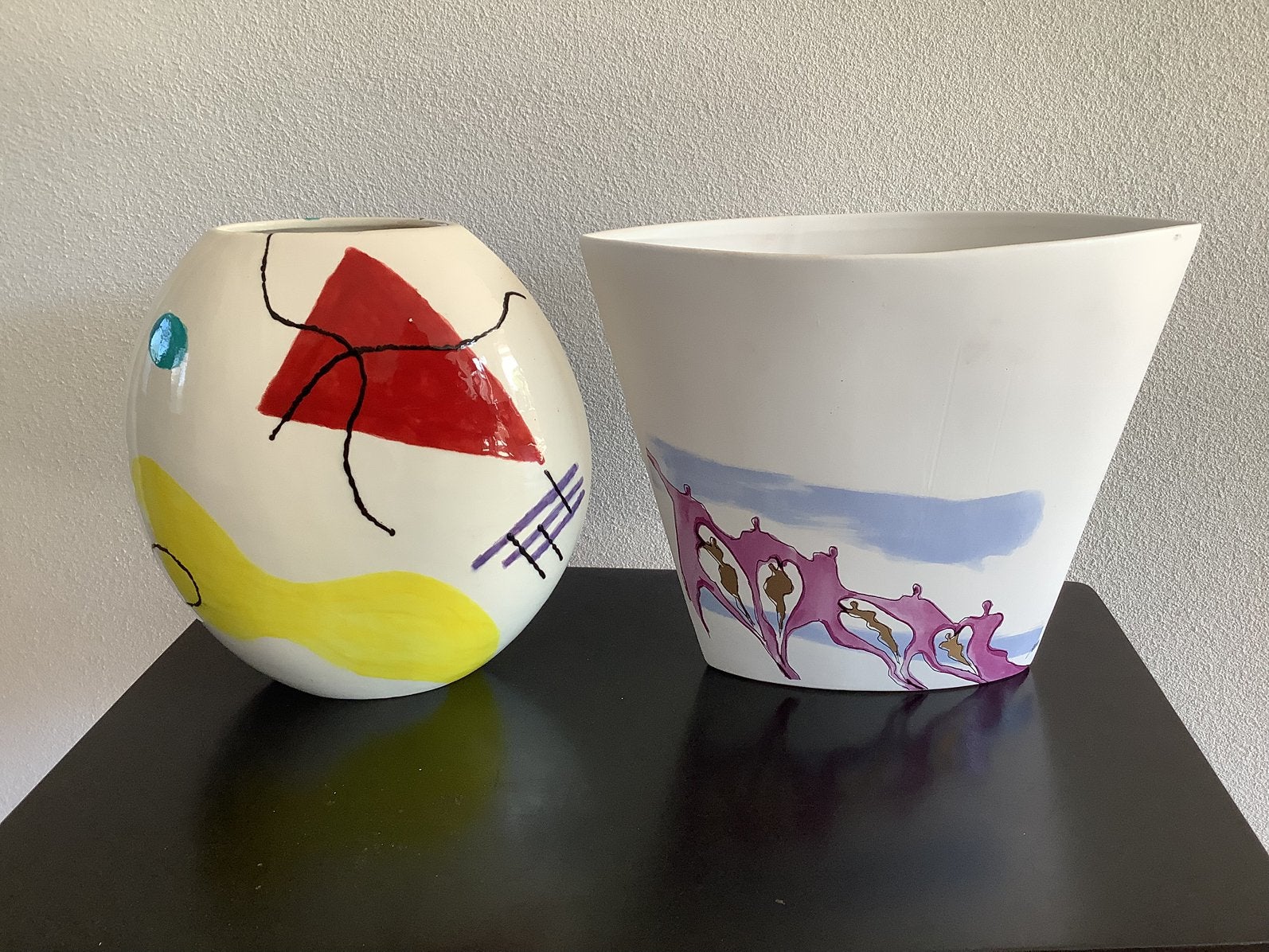 Design vaas Corry Ammerlaan en Jean Miro style, Ophalen
