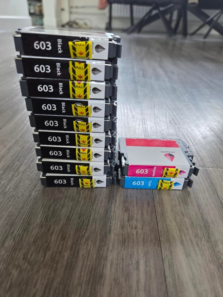 Epson 603 Inktcartridges - Zwart en Kleur (Nieuw), Ophalen, Nieuw, Cartridge, Epson